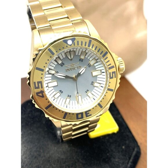Invicta Women's Watch 17698 Angel Quartz Mother of Pearl Dial Gold Steel 38mm - Picture 14 of 15